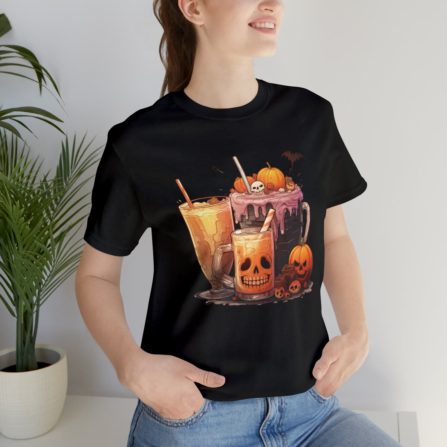 Pumpkin Cocktail Unisex Jersey Short Sleeve Tee