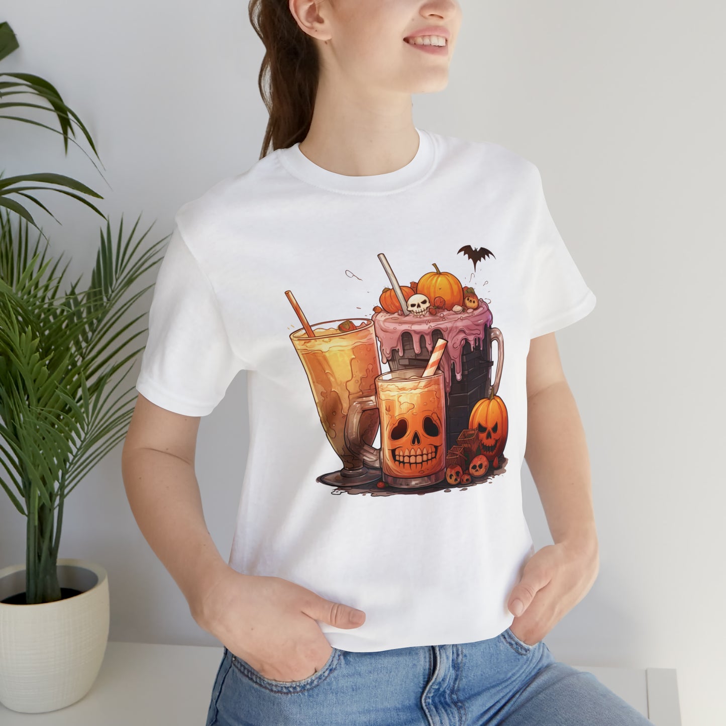 Pumpkin Cocktail Unisex Jersey Short Sleeve Tee